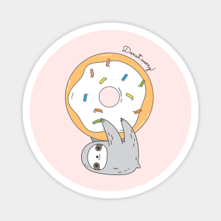 Donut Sloth Magnet